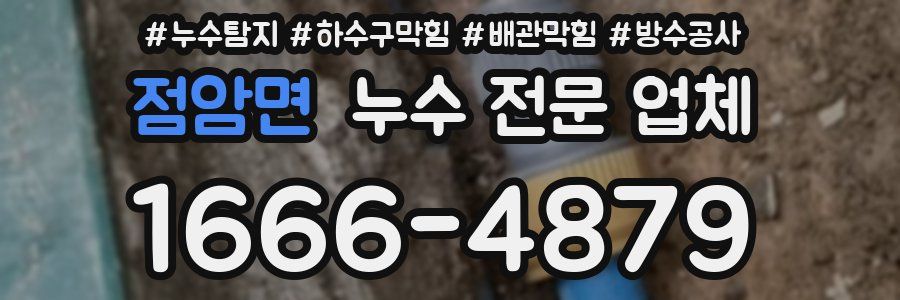 점암면 누수 전문 업체