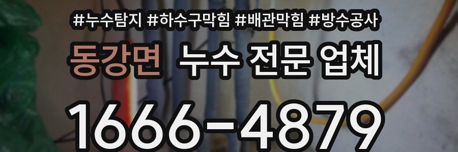 동강면 누수 전문 업체