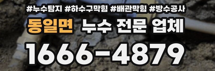 동일면 누수 전문 업체