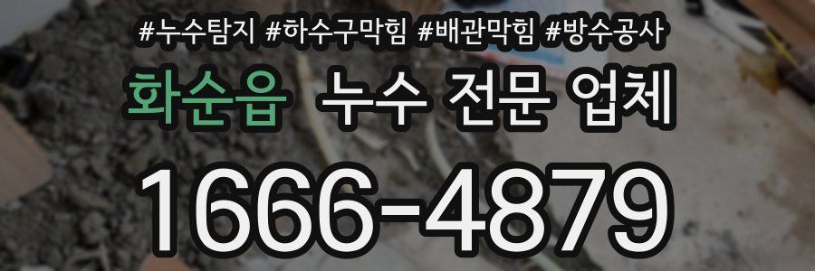 화순읍 누수 전문 업체