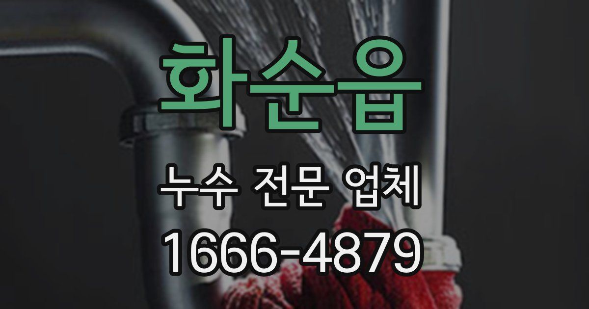 화순읍 누수 전문 업체