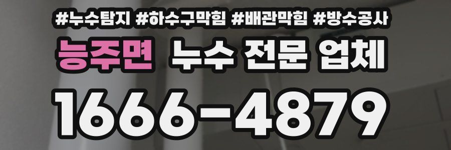 능주면 누수 전문 업체