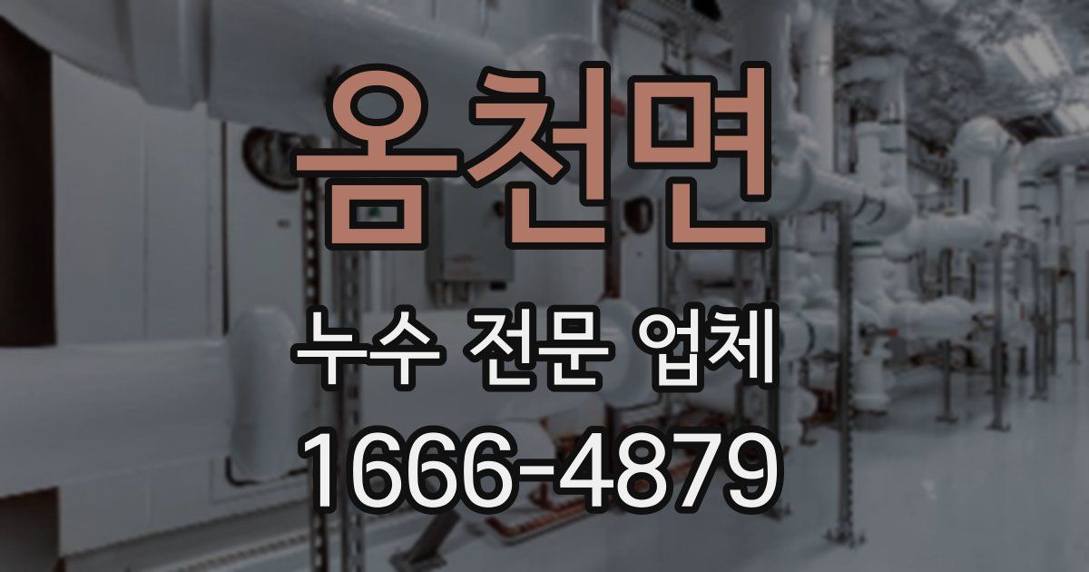 옴천면 누수 전문 업체