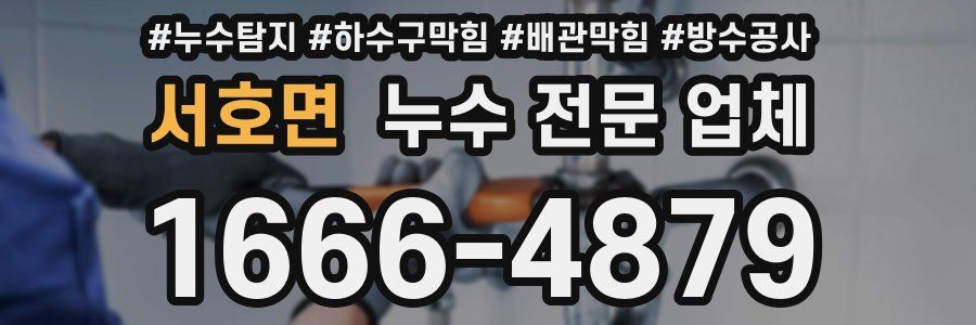 서호면 누수 전문 업체
