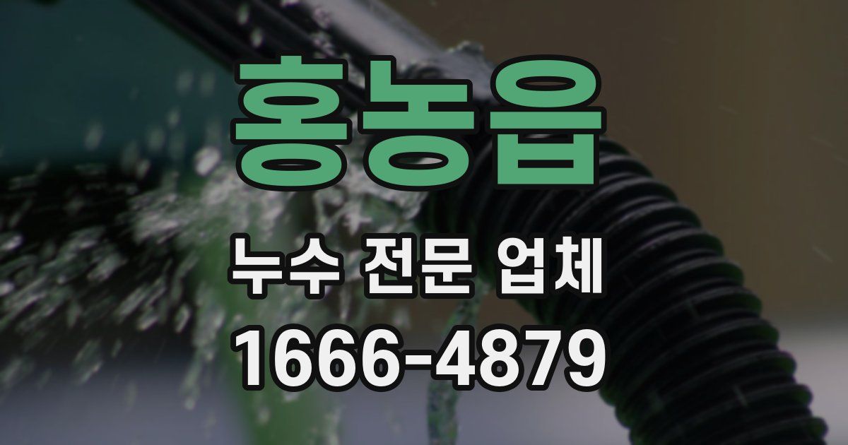 홍농읍 누수 전문 업체
