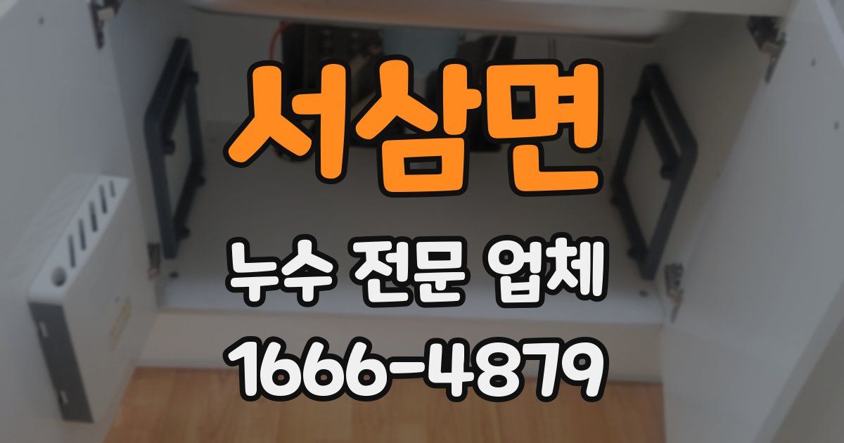 서삼면 누수 전문 업체