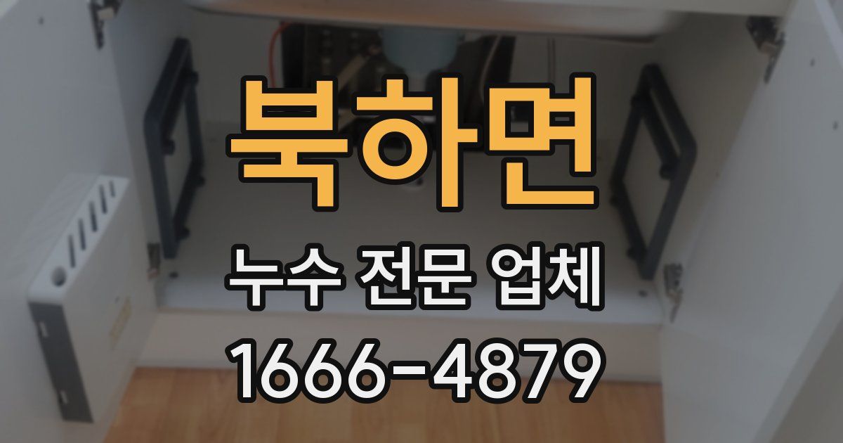 북하면 누수 전문 업체