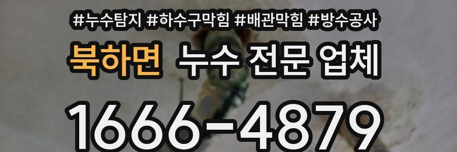 북하면 누수 전문 업체