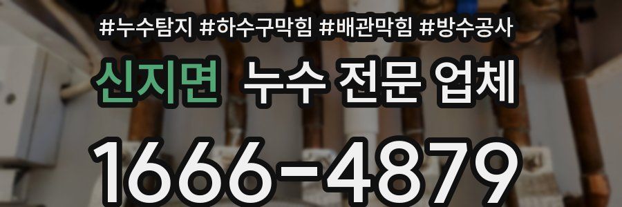 신지면 누수 전문 업체