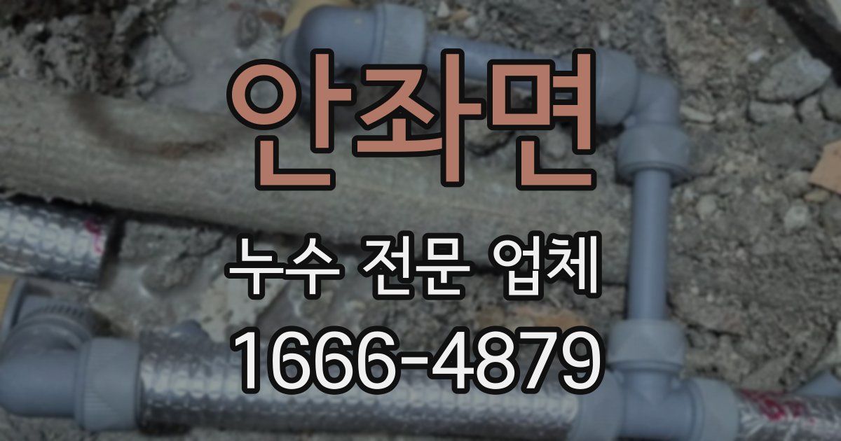 안좌면 누수 전문 업체