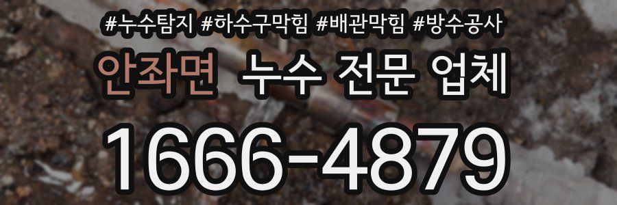 안좌면 누수 전문 업체
