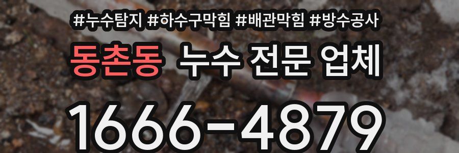 동촌동 누수 전문 업체