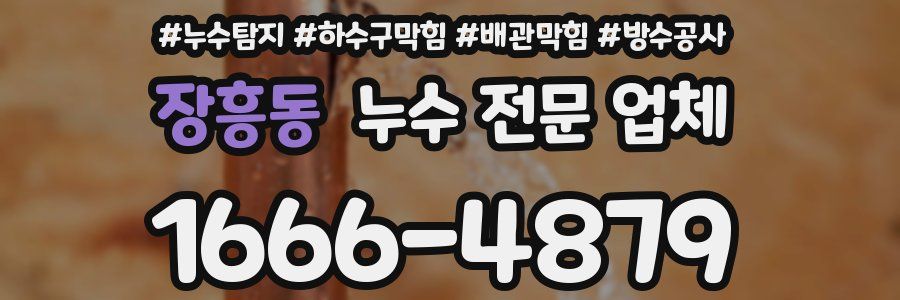 장흥동 누수 전문 업체