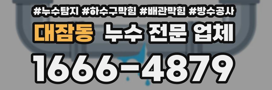 대잠동 누수 전문 업체