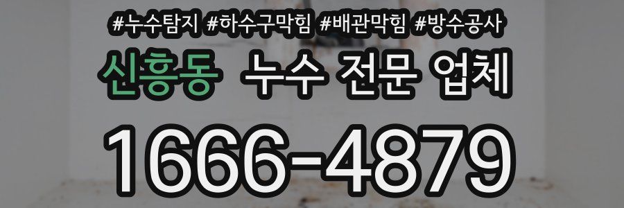 신흥동 누수 전문 업체