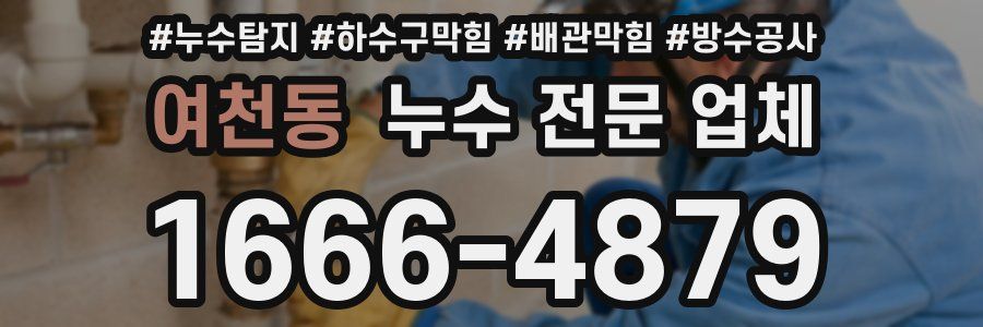여천동 누수 전문 업체