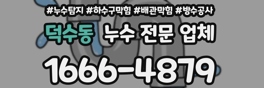 덕수동 누수 전문 업체