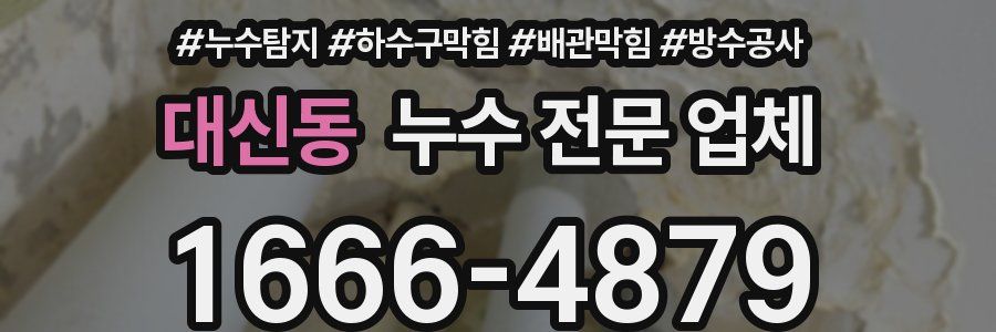 대신동 누수 전문 업체