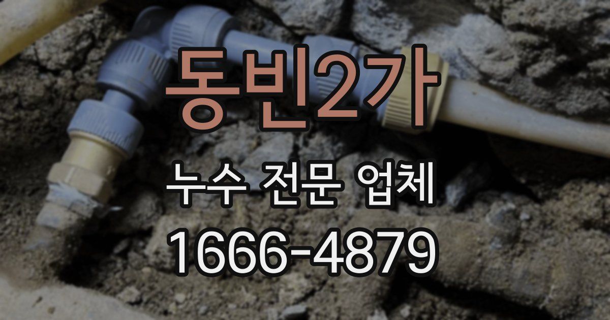 동빈2가 누수 전문 업체