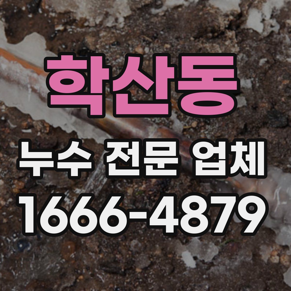 학산동 누수 전문 업체