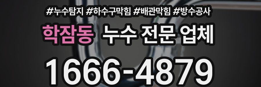 학잠동 누수 전문 업체