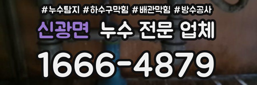 신광면 누수 전문 업체