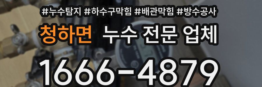 청하면 누수 전문 업체