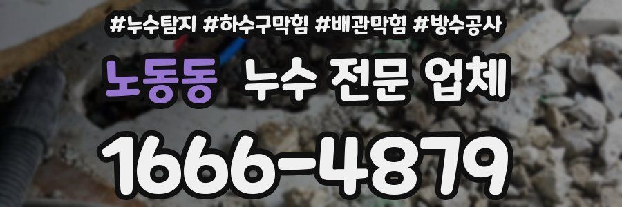 노동동 누수 전문 업체