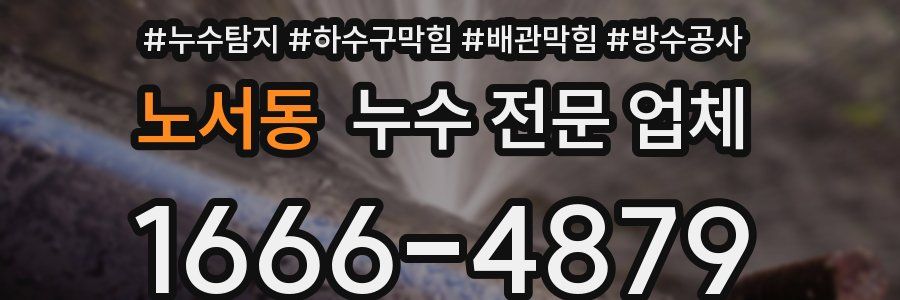 노서동 누수 전문 업체