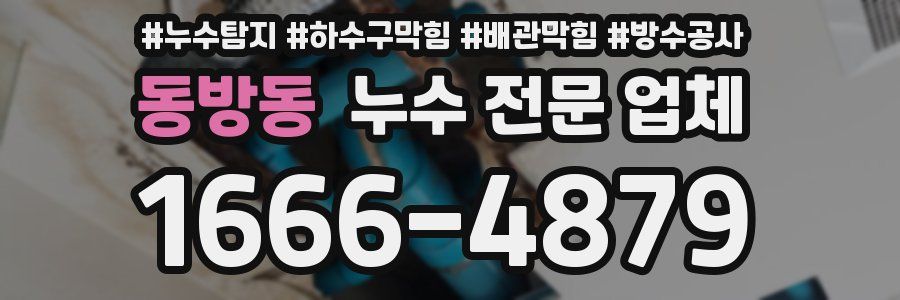 동방동 누수 전문 업체