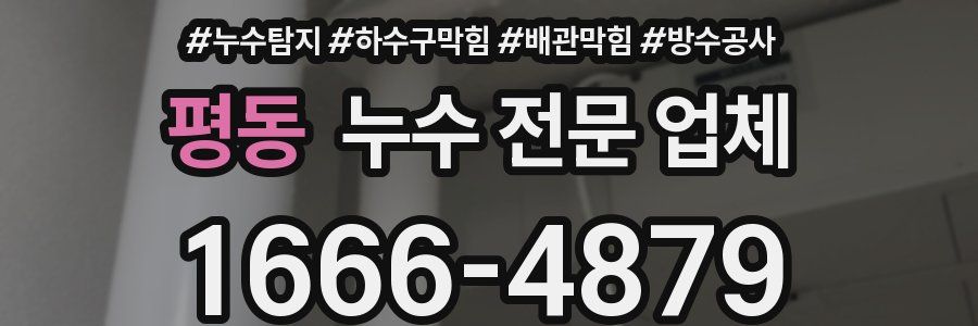 평동 누수 전문 업체