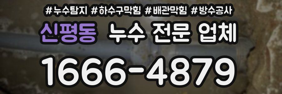 신평동 누수 전문 업체