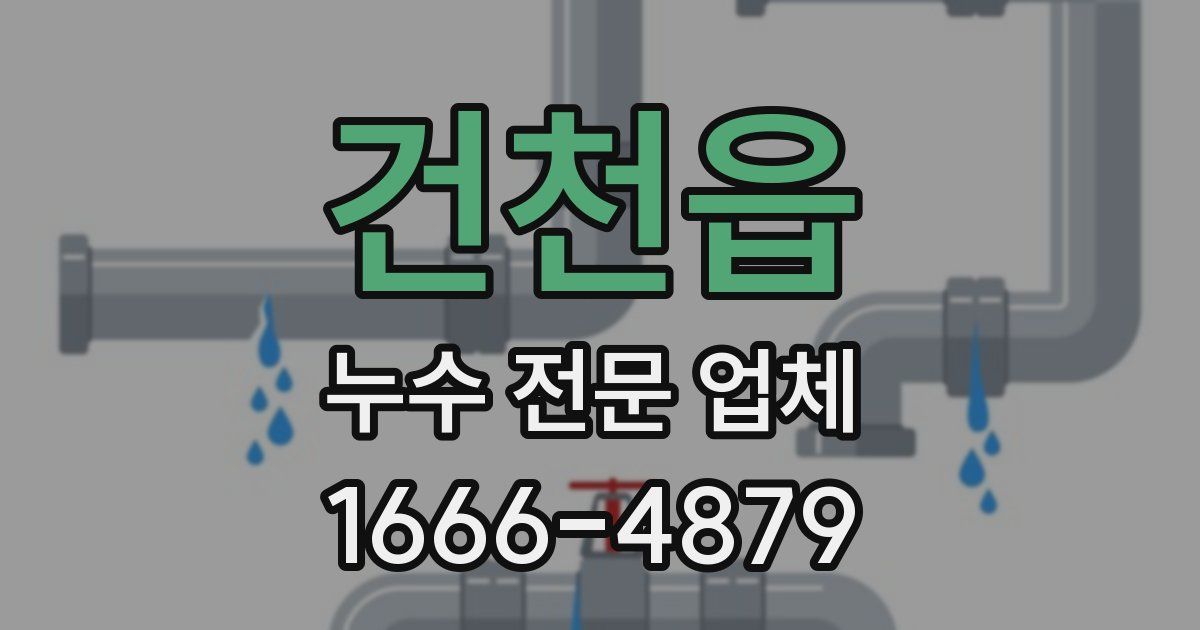 건천읍 누수 전문 업체