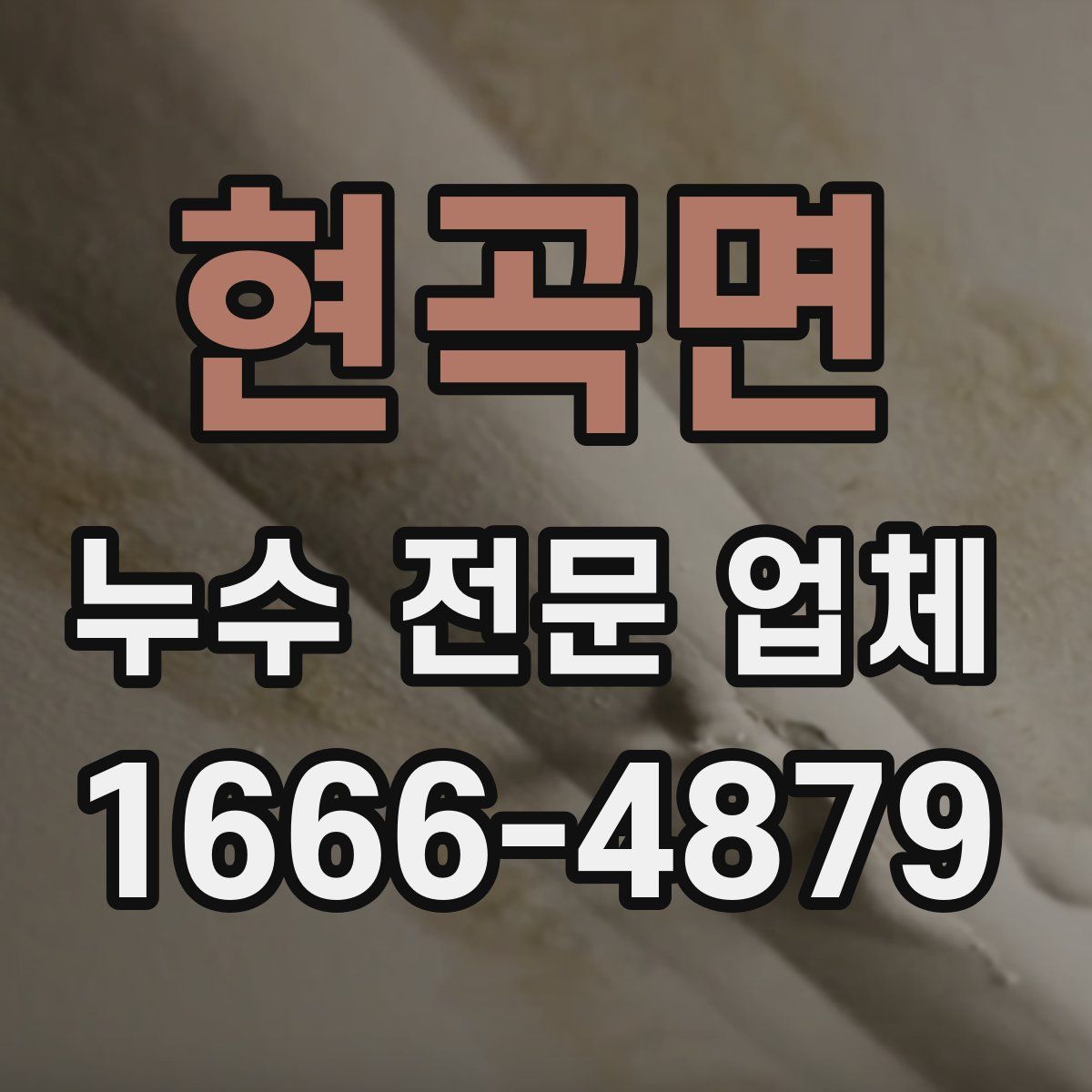 현곡면 누수 전문 업체