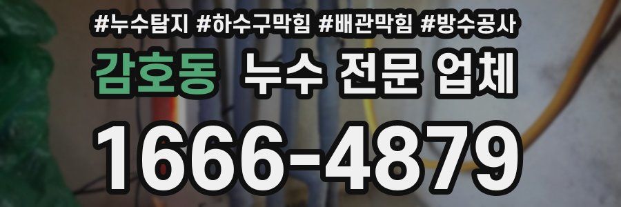 감호동 누수 전문 업체