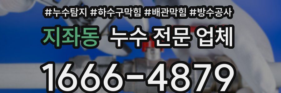 지좌동 누수 전문 업체
