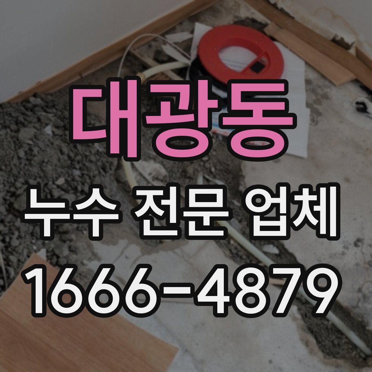 대광동 누수 전문 업체
