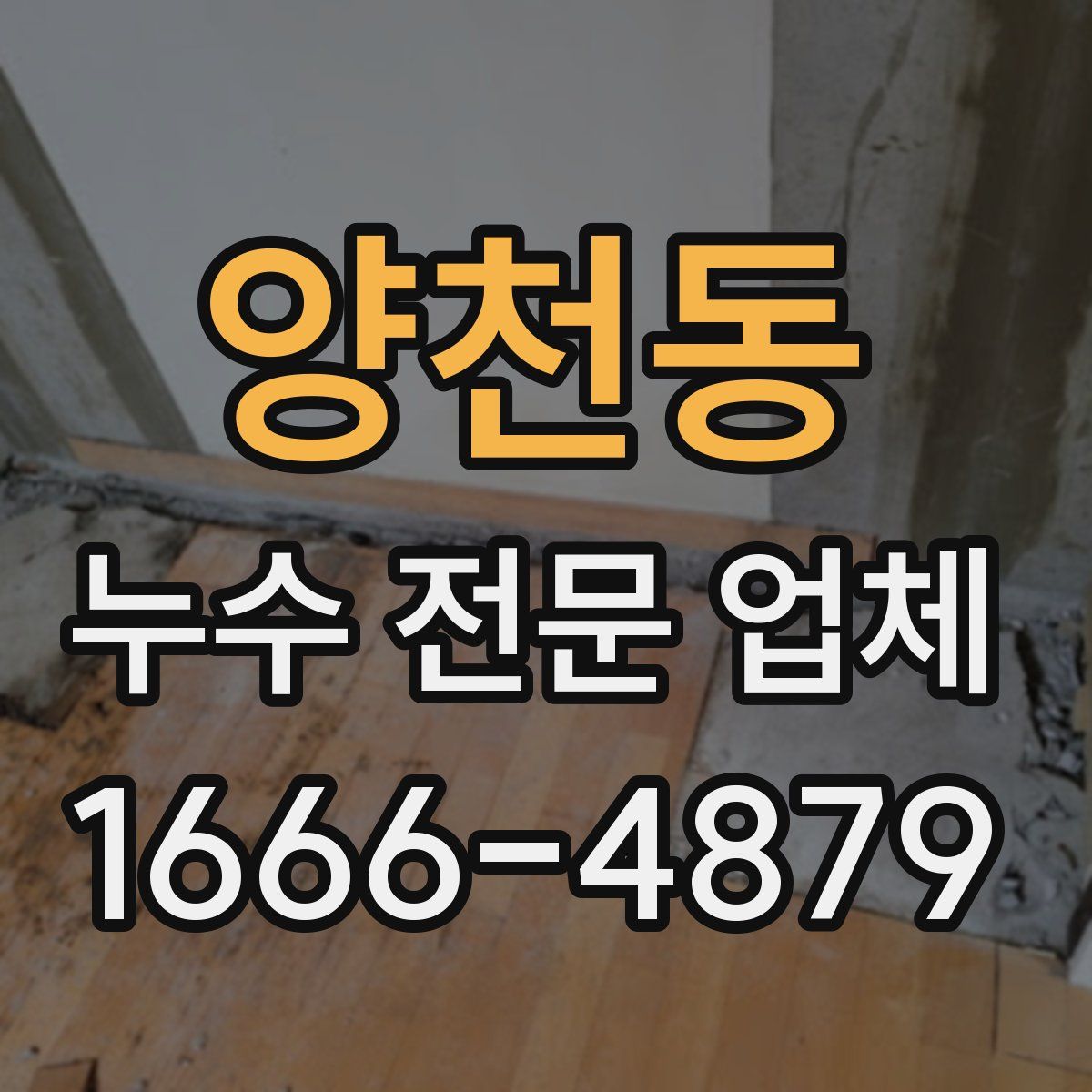 양천동 누수 전문 업체