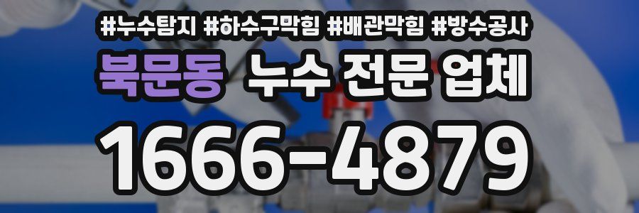 북문동 누수 전문 업체