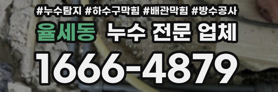 율세동 누수 전문 업체