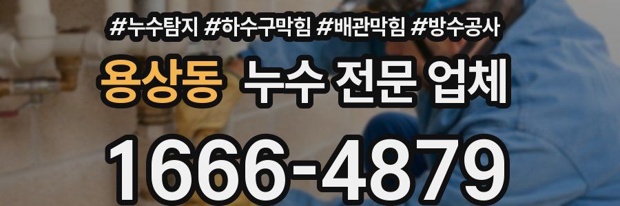 용상동 누수 전문 업체