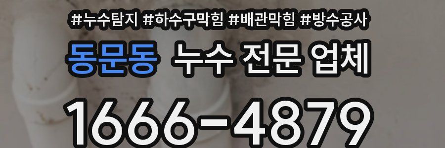 동문동 누수 전문 업체