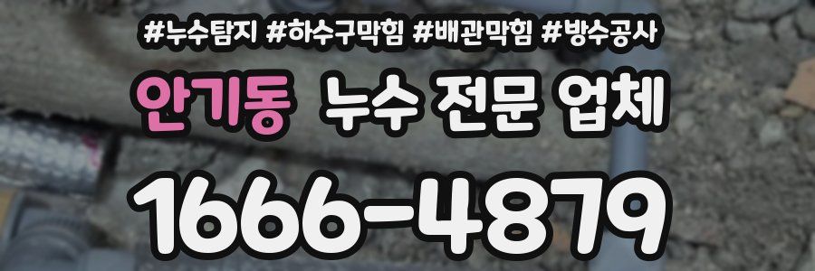 안기동 누수 전문 업체