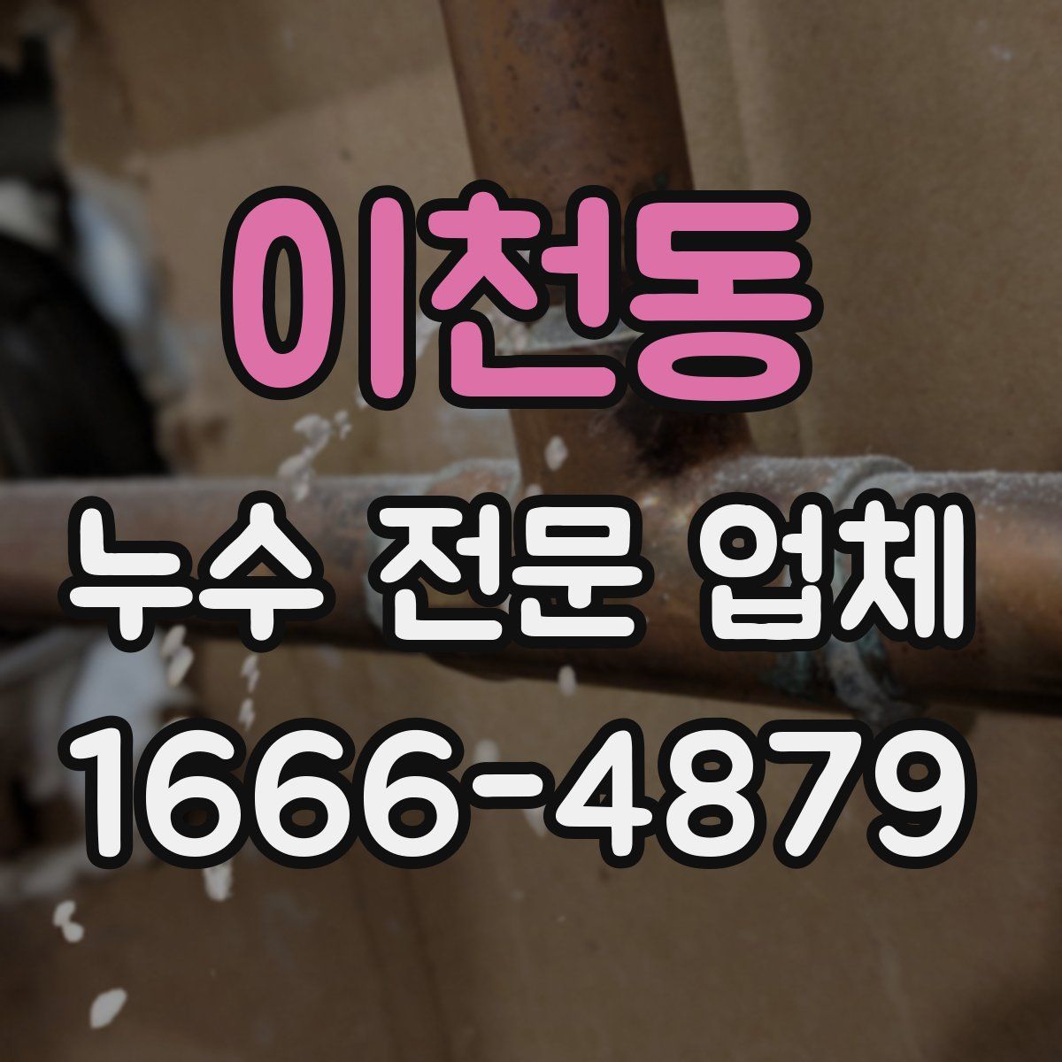 이천동 누수 전문 업체