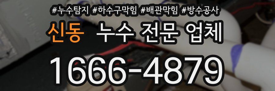 신동 누수 전문 업체