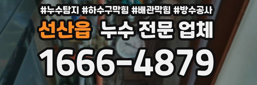 선산읍 누수 전문 업체