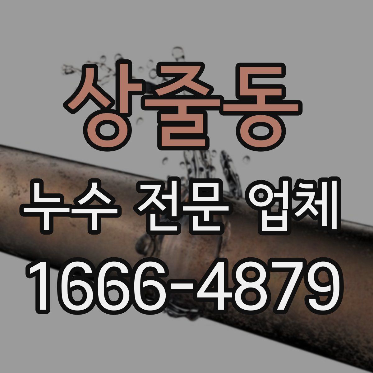 상줄동 누수 전문 업체