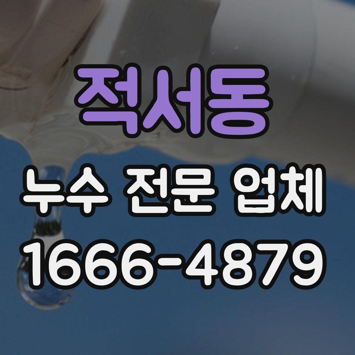 적서동 누수 전문 업체
