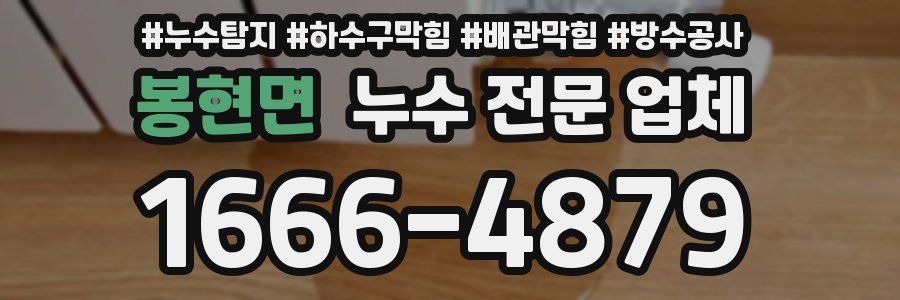 봉현면 누수 전문 업체