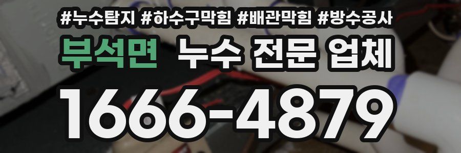 부석면 누수 전문 업체